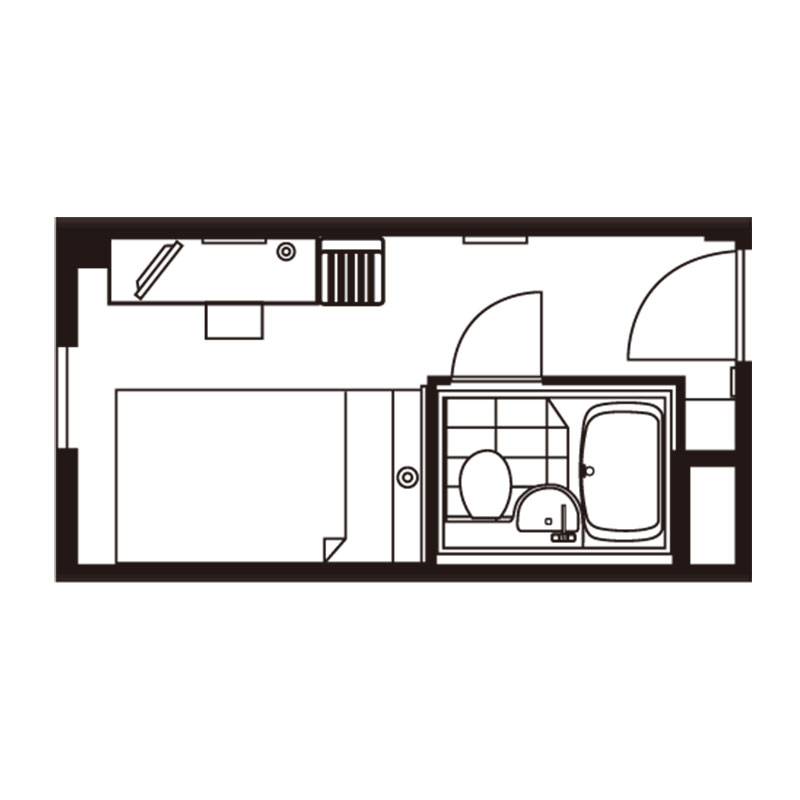 シングルルーム間取り図