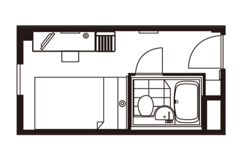 シングルルーム間取り図