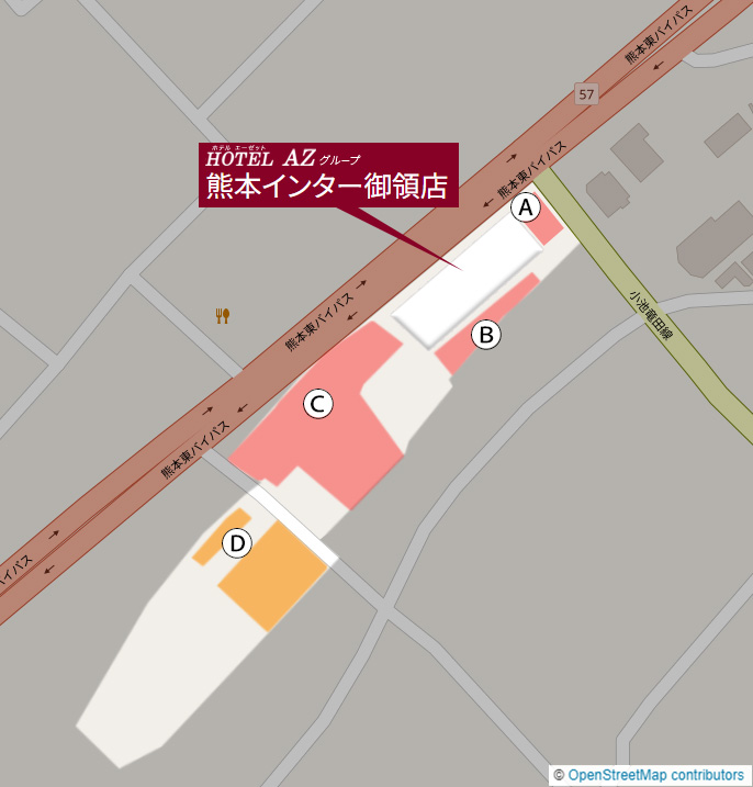 熊本インター御領店の駐車場