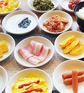 画像：朝食バイキング